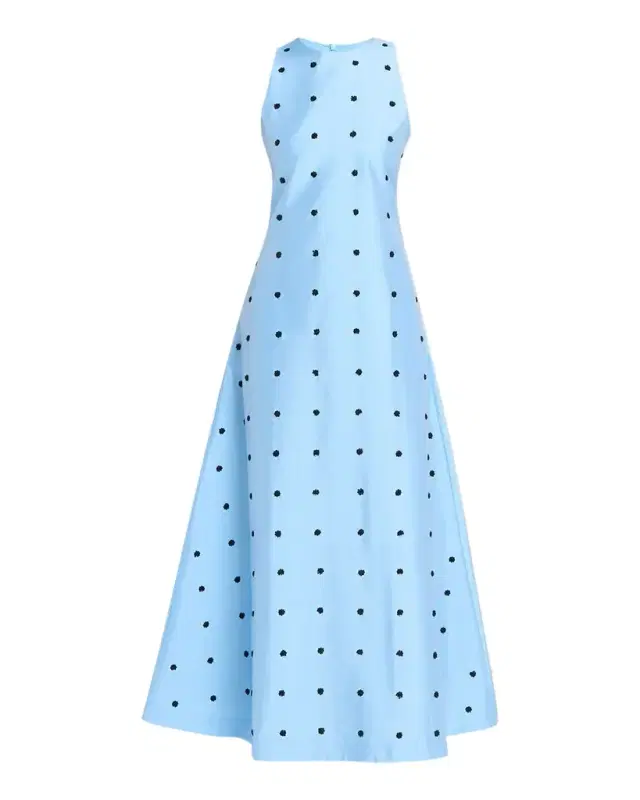 Bennet Sequin Floral Dotted Maxi Dress
