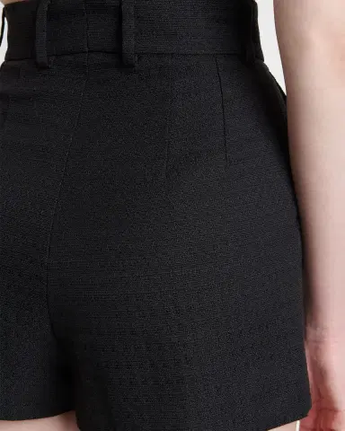 Dolce & Gabbana Carretto-Button Textured Cotton-Linen Shorts | Thumbnail 5