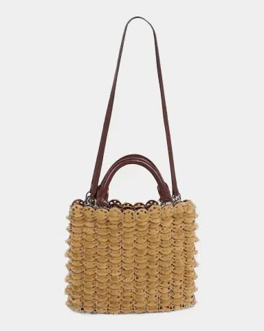 Rabanne Leather & Shearling Top Handle Bag | Thumbnail 7 Rabanne Leather & Shearling Top Handle Bag | Thumbnail 7