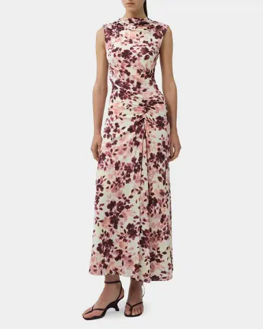 Simkhai Acacia Draped Jersey Midi Dress | Thumbnail 4 Simkhai Acacia Draped Jersey Midi Dress | Thumbnail 4