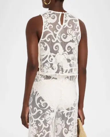 JBQ Bimini Embroidered Tie-Side Top | Thumbnail 3