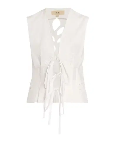 JBQ Malva Embroidered Tie-Front Vest | Thumbnail 1 JBQ Malva Embroidered Tie-Front Vest | Thumbnail 1