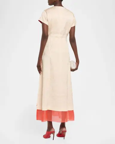 LOVEBIRDS Ayrin Crinkled Floral-Print Midi Dress | Thumbnail 3 LOVEBIRDS Ayrin Crinkled Floral-Print Midi Dress | Thumbnail 3
