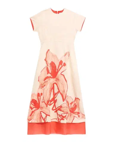 LOVEBIRDS Ayrin Crinkled Floral-Print Midi Dress | Thumbnail 1 LOVEBIRDS Ayrin Crinkled Floral-Print Midi Dress | Thumbnail 1