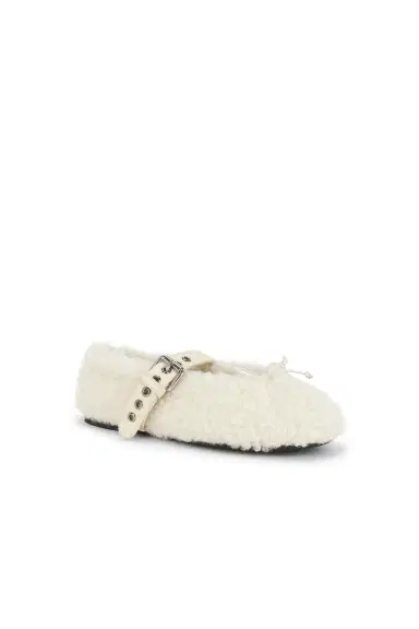 Miu Miu Montone Winter Ballerine Flat | Thumbnail 2