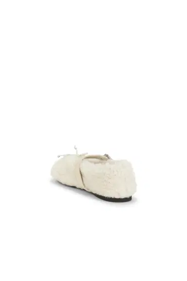Miu Miu Montone Winter Ballerine Flat | Thumbnail 3