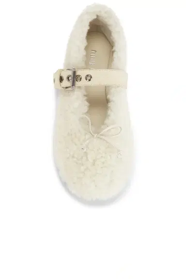 Miu Miu Montone Winter Ballerine Flat | Thumbnail 4