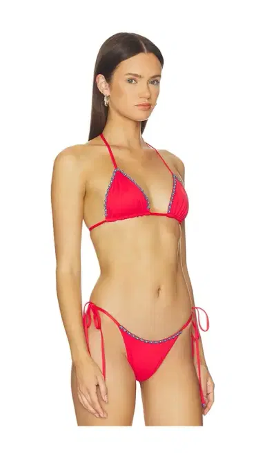 Frankies Bikinis Nick Beaded Bikini Top | Thumbnail 2 Frankies Bikinis Nick Beaded Bikini Top | Thumbnail 2