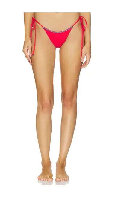 Frankies Bikinis Mackenzie Beaded Bikini Bottom | Thumbnail 1