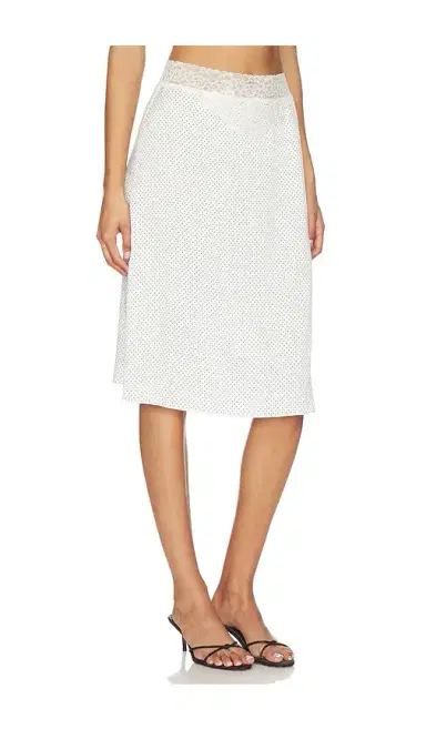 Frankies Bikinis Laura Silk Midi Skirt | Thumbnail 2