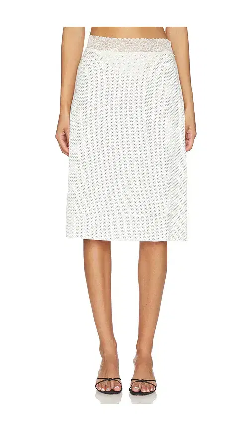 Frankies Bikinis Laura Silk Midi Skirt