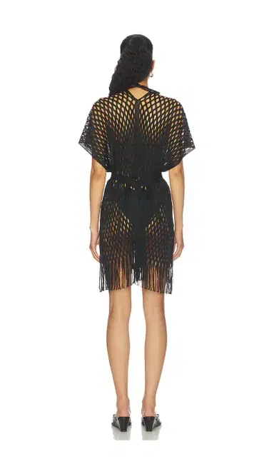 Luli Fama Caught Up Short Caftan | Thumbnail 4 Luli Fama Caught Up Short Caftan | Thumbnail 4