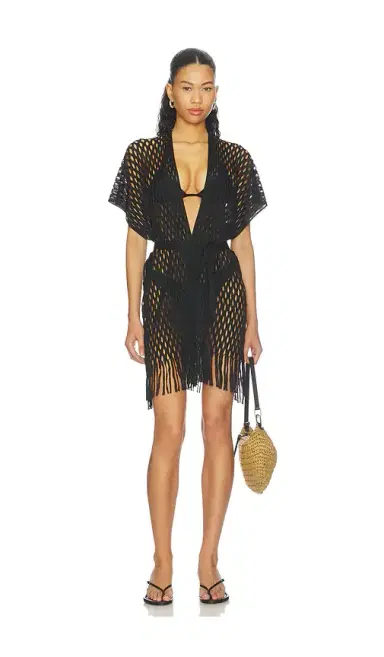 Luli Fama Caught Up Short Caftan | Thumbnail 1 Luli Fama Caught Up Short Caftan | Thumbnail 1