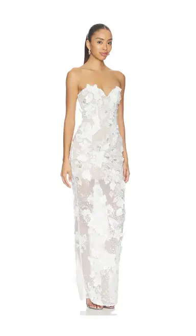 Bronx and Banco Dahlia Bridal Strapless Maxi Dress | Thumbnail 2 Bronx and Banco Dahlia Bridal Strapless Maxi Dress | Thumbnail 2