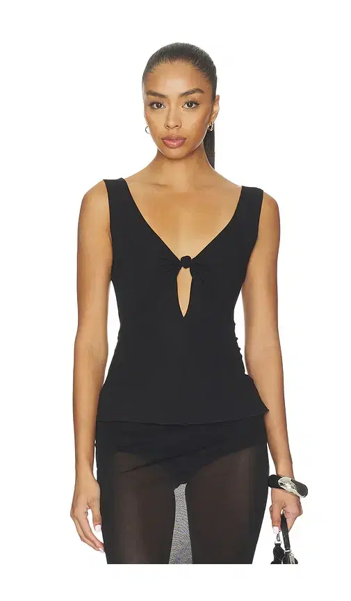 Geel Roman Top