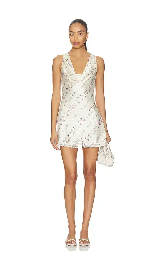 Frankies Bikinis Chloe Silk Mini Dress