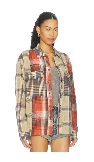 One Teaspoon Essential Patchwork Flannel Shirt | Thumbnail 2 One Teaspoon Essential Patchwork Flannel Shirt | Thumbnail 2