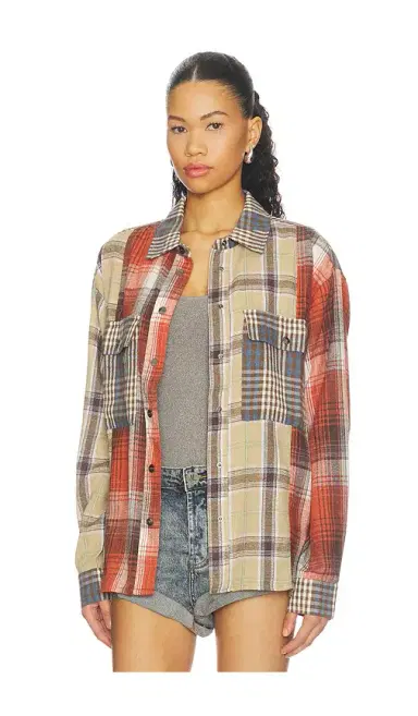 One Teaspoon Essential Patchwork Flannel Shirt | Thumbnail 3 One Teaspoon Essential Patchwork Flannel Shirt | Thumbnail 3