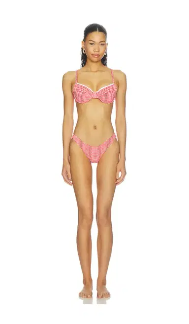 Kulani Kinis Scallop Crochet Underwire Bra Bikini Top | Thumbnail 4