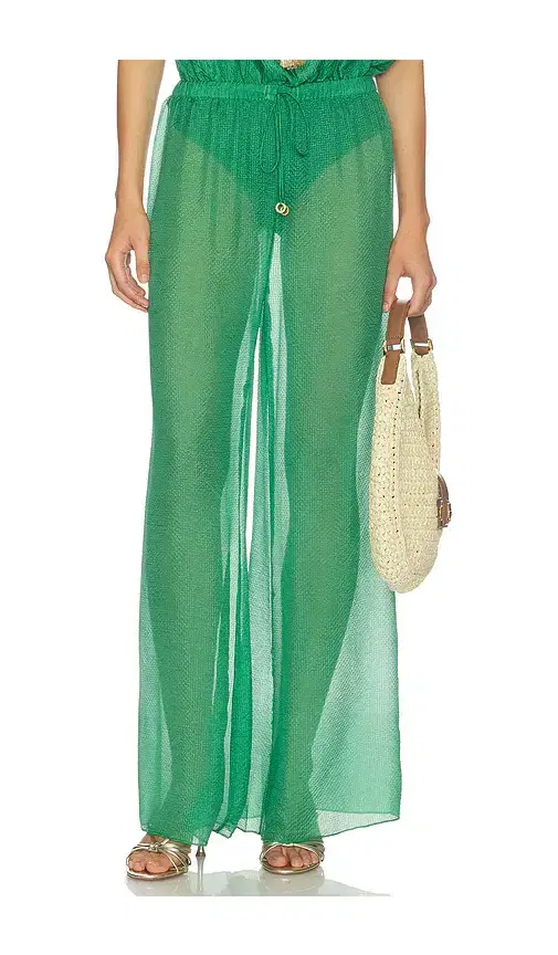 HANNE BLOCH Square Silk Pants