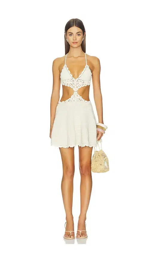 retrofete Aisola Crochet Dress
