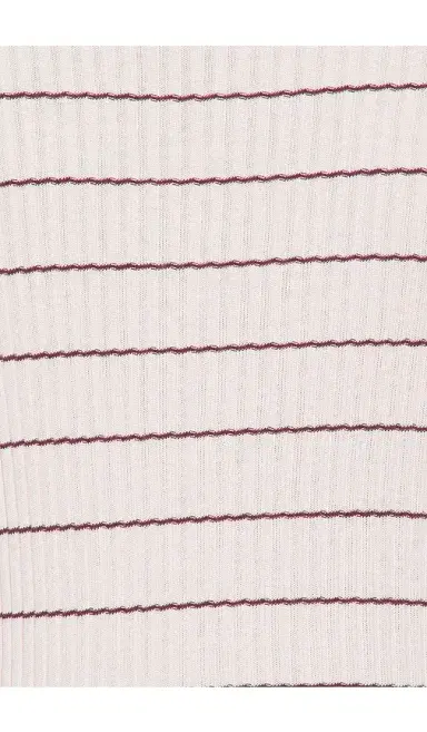 Vince Rib Stripe Long Sleeve Crew | Thumbnail 5