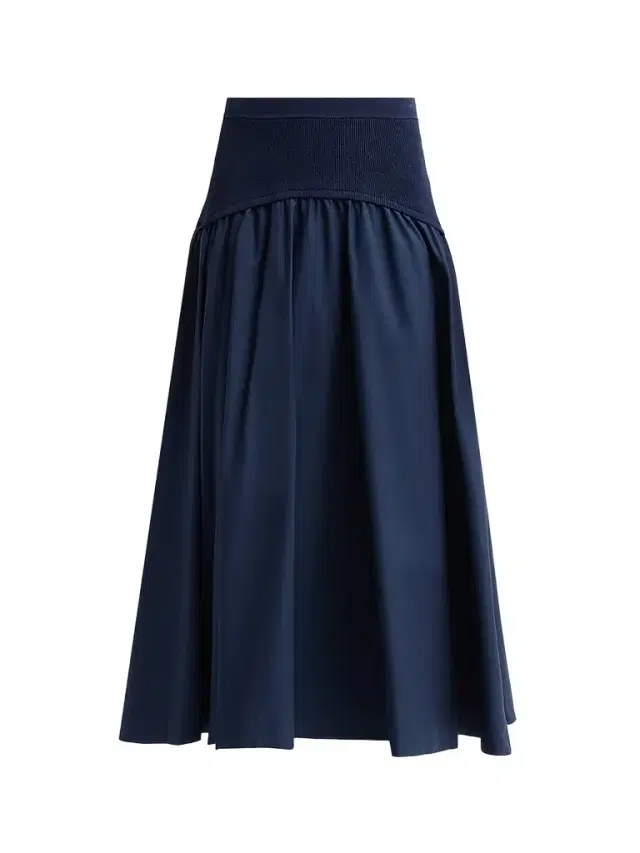 SIMKHAI Women's Ovie Cotton Midi Skirt - Midnight