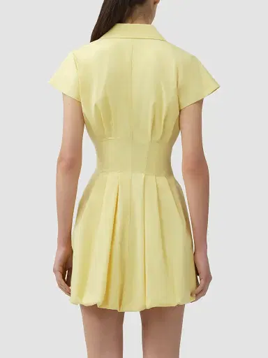 Simkhai Women's Lirinne Bubble-Hem Mini Dress | Thumbnail 3 Simkhai Women's Lirinne Bubble-Hem Mini Dress | Thumbnail 3