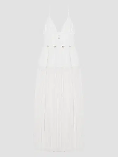 Simkhai Women's Selene Pleated Cotton Gown | Thumbnail 1 Simkhai Women's Selene Pleated Cotton Gown | Thumbnail 1