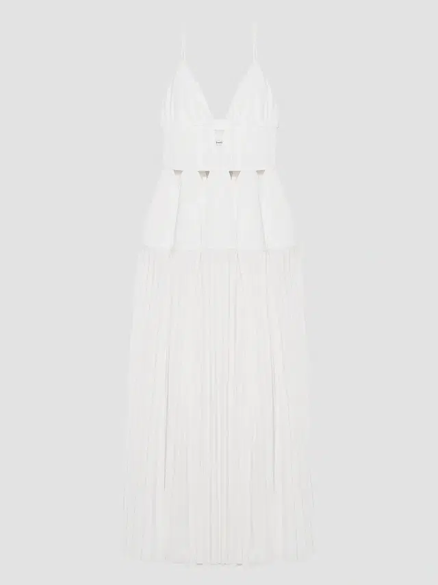 SIMKHAI Women's Selene Pleated Cotton Gown - White