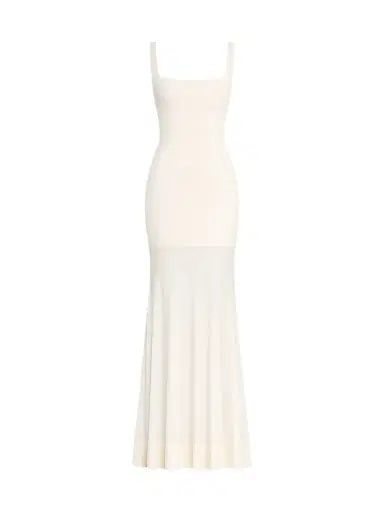 SEROYA Women's Inga Sheer Knit Maxi Dress - Eggshell | Thumbnail 1 SEROYA Women's Inga Sheer Knit Maxi Dress - Eggshell | Thumbnail 1