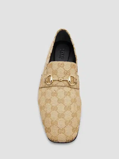 Gucci Women's Ragazzo GG Canvas Loafers - Vintage Sand - Size 12 | Thumbnail 6