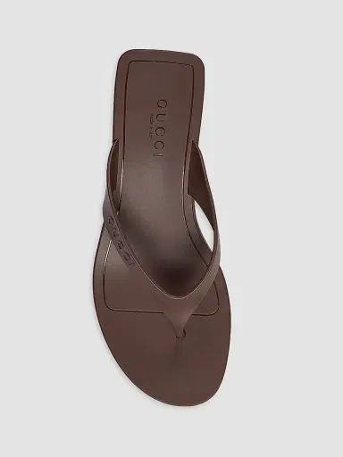 Gucci Women's Vittoria 35MM Thong Sandals - Coffee - Size 11 | Thumbnail 4