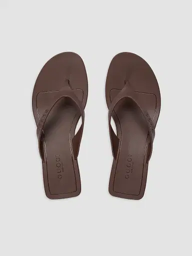 Gucci Women's Vittoria 35MM Thong Sandals - Coffee - Size 11 | Thumbnail 7