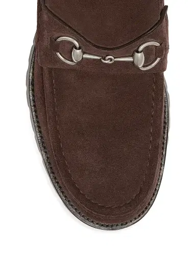 Gucci Men's Sylke Horsebit Suede Ankle Boots | Thumbnail 5 Gucci Men's Sylke Horsebit Suede Ankle Boots | Thumbnail 5