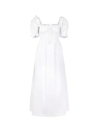 Hill House Home Women's The Scarlett Nap Dress - White Shadow Stripe - Size XXXXL | Thumbnail 1 Hill House Home Women's The Scarlett Nap Dress - White Shadow Stripe - Size XXXXL | Thumbnail 1