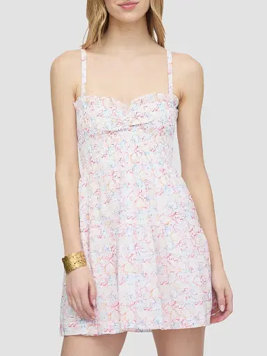 Hill House Home Women's The Rebecca Mini Nap Dress - Camo Fish | Thumbnail 2