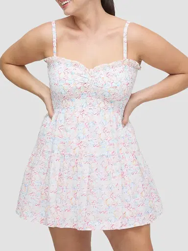 Hill House Home Women's The Rebecca Mini Nap Dress - Camo Fish | Thumbnail 5