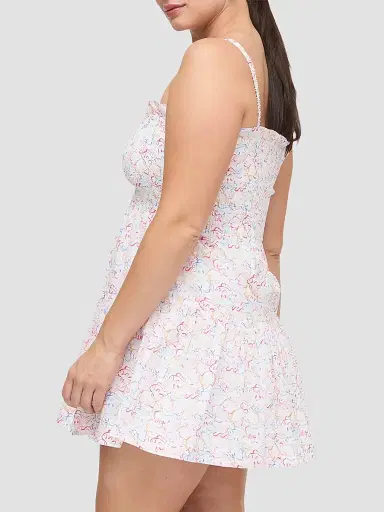 Hill House Home Women's The Rebecca Mini Nap Dress - Camo Fish | Thumbnail 7