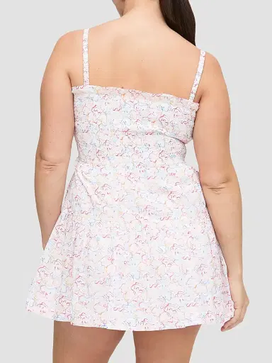 Hill House Home Women's The Rebecca Mini Nap Dress - Camo Fish | Thumbnail 8