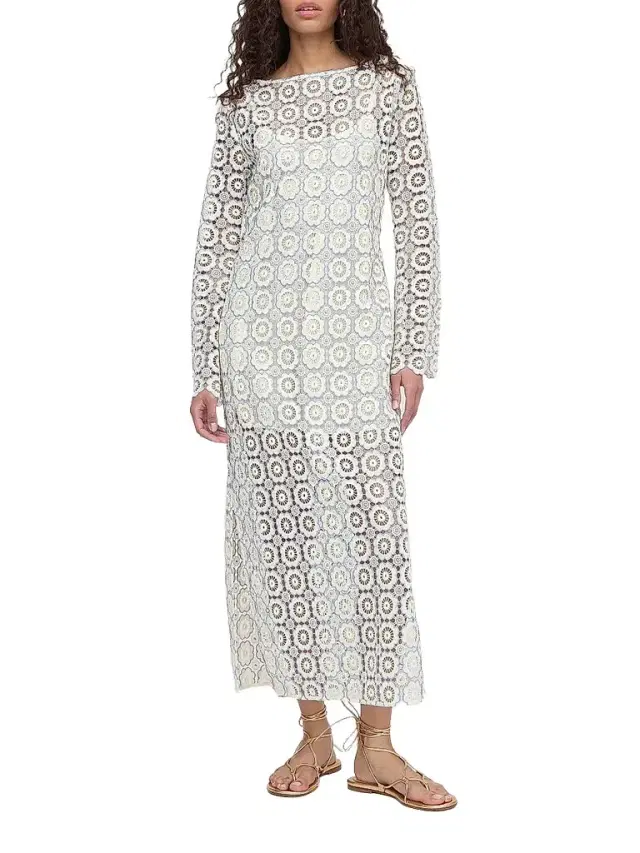 Women's The Eliza Dress - Blue Dahlia Lace