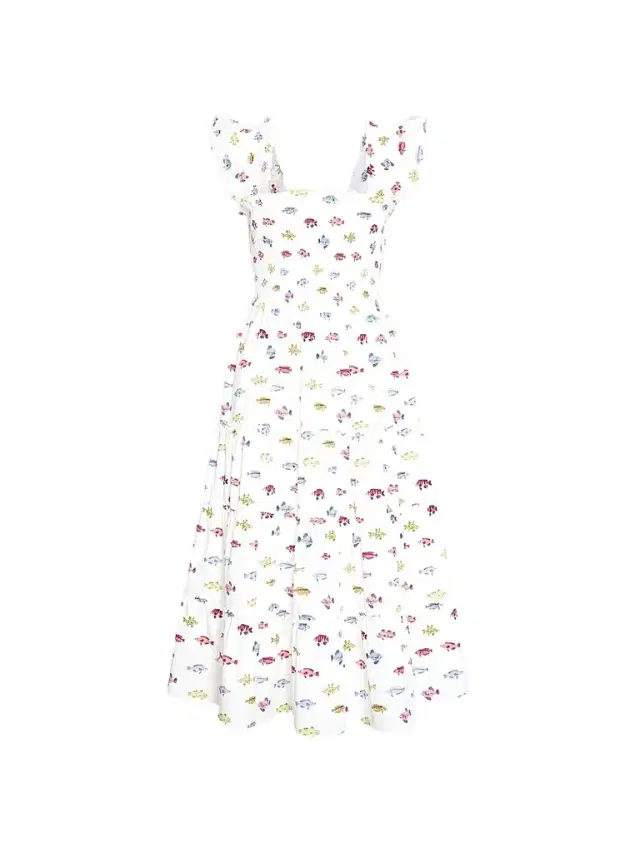 Hill House Home Women's The Ellie Nap Dress - White Rainbow Fish