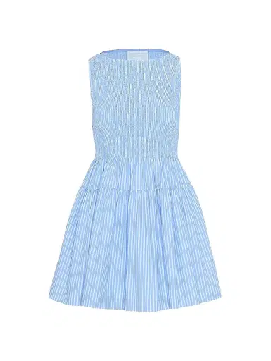 Hill House Home Women's The Cosima Mini Nap Dress - Blue Stripe - Size XXL | Thumbnail 1