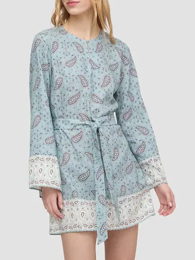 Hill House Home Women's The Magnolia Tunic Dress - Dusty Blue Gemstone | Thumbnail 2 Hill House Home Women's The Magnolia Tunic Dress - Dusty Blue Gemstone | Thumbnail 2