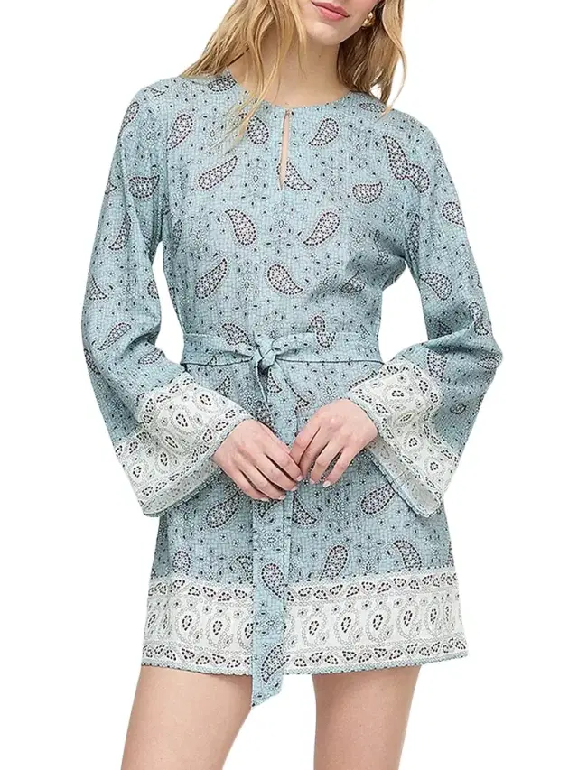 Hill House Home Women's The Magnolia Tunic Dress - Dusty Blue Gemstone