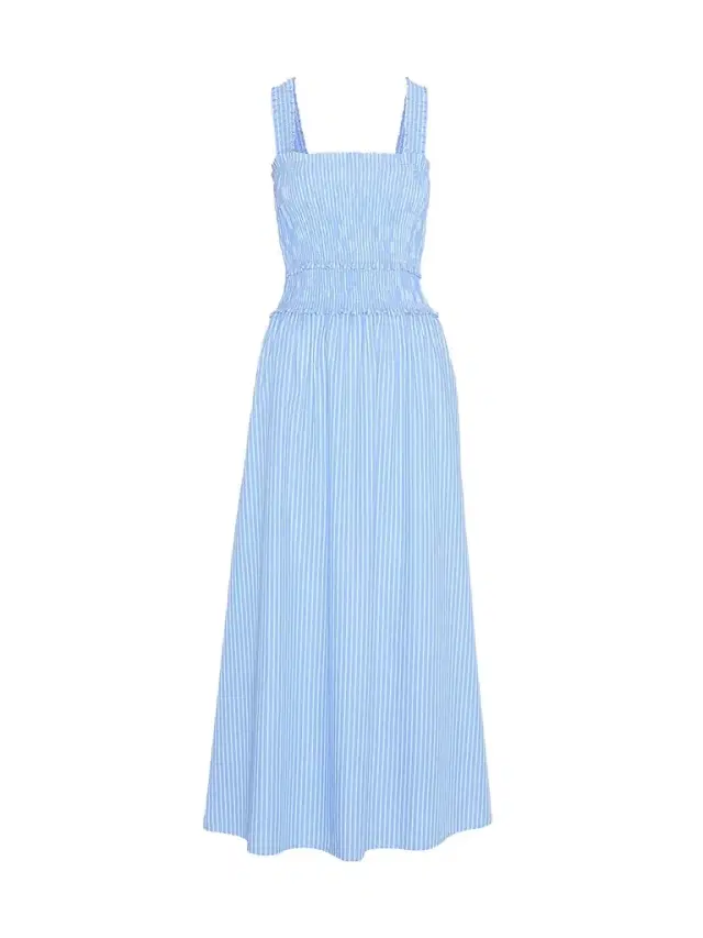 Hill House Home Women's The Azalea Maxi Nap Dress - Blue Stripe