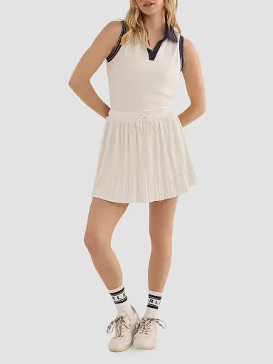 Varley Women's Davina Accordion-Pleated Skort | Thumbnail 2 Varley Women's Davina Accordion-Pleated Skort | Thumbnail 2