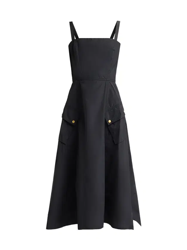 L'AGENCE Women's Ayela A-Line Midi Dress - Black Gold