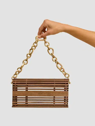Cult Gaia Women's Sylva Wooden Shoulder Bag | Thumbnail 2