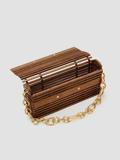 Cult Gaia Women's Sylva Wooden Shoulder Bag | Thumbnail 4